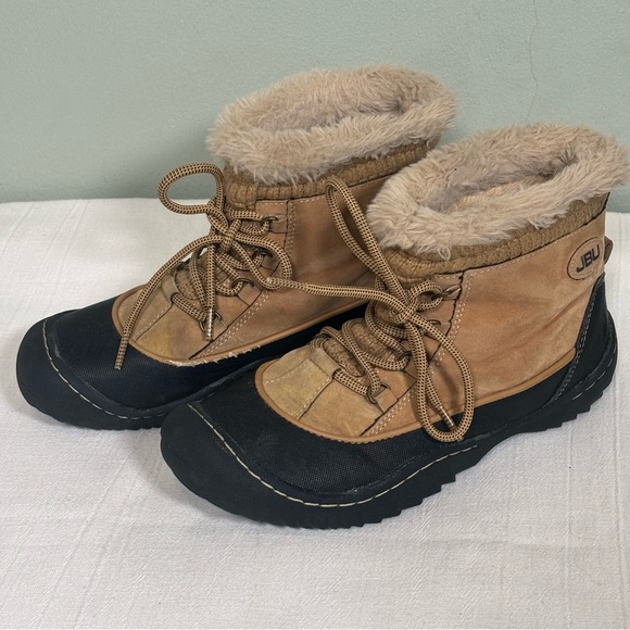 JBU by Jambu Jane Pull-On Waterproof Cold-Weather Ankle Boots-Tan/Black-Women 8 - Picture 2 of 14